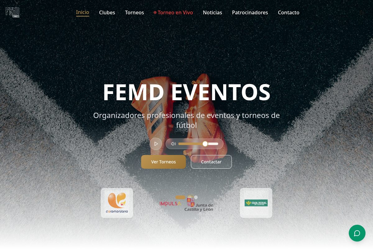Mockup de la web FEMD Torneos